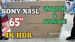 Sony X85L 65" Full Array LED 4K UHD HDR Google TV (2023) | Unboxing Overview!