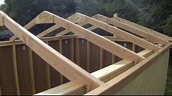 Building & Installing Roof Rafters - How to Build a Shed