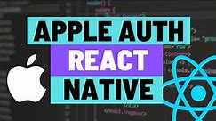 How to Add Apple Authentication to Your Expo React Native App and Store Token using Secure Store