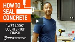 How to Seal Concrete: Wet-Look Concrete Countertop Poly Finish