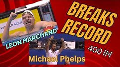 MUST-SEE 2008 Phelps record broken by Marchand.