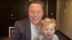 Elon Musk's Baby Boy Makes Appearance During Space Presentation