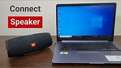 How to Connect a Bluetooth Speaker to Laptop