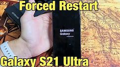 How to Force a Restart (Forced Restart) | Galaxy S21 Ultra