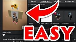 How To Edit Your ROBLOX AVATAR