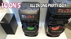 LG xBoom ON 5 All in One Party Speaker 300watts | Bass Sound Test