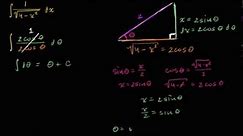 Introduction to trigonometric substitution