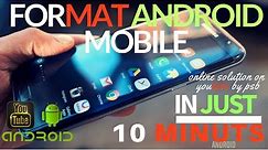 How to format android mobile phone, format android mobile, Factory Data Reset, Clear Android Mobile