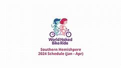 World Naked Bike Ride schedule 2024 (Jan - Apr) | Southern Hemisphere | The Nudist Calendar