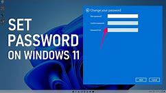 How To Set Password In Windows 11