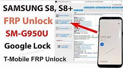 Samsung S8 FRP Bypass Tool 2023 | FRP Unlock Samsung S8 SM-G950U Google Account Bypass Android 9.0
