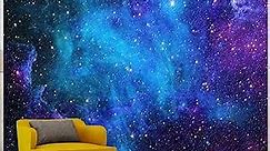 Apdidl Extra Large Galaxy Space Tapestry for Bedroom Aesthetic 118'' X 98'' Blue Starry Sky Stars Universe Tapestry Mysterious Nebula Wall Hanging Backdrop Decor for Bedroom Living Room