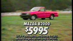 1986 Mazda B2000 Pickup Truck TV Commercial