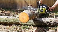 Unboxing + Test Ryobi 18 inch Chainsaw. Is it Good?