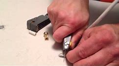 How To Fix Cut Repair Make End On Coax Coaxial TV Cable Wire