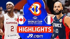 Canada 🇨🇦 vs France 🇫🇷 | J9 Highlights | FIBA Basketball World Cup 2023