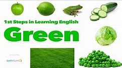 Learn 7 Green Objects in English With PICTURES | Vocabulary For Kids