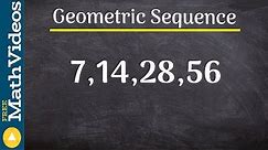 How to find the common ratio of a geometric sequence