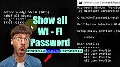 How to Find Password Of WiFi 2024!