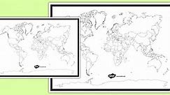 KS1/KS2 Blank World Map Template