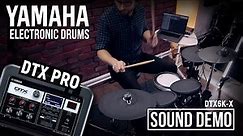 Yamaha DTX-PRO electronic drums sound module onboard kits demo
