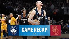 UConn PULLS AWAY LATE against USC, ADVANCES to Final Four | CBS Sports