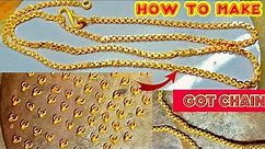 How To Make Gold Got Chain | Gold Chain Making| 22K Gold Jewellery - Nadia Jewellery