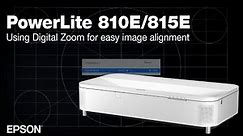 PowerLite 810E and 815E | How to Utilize Digital Zoom