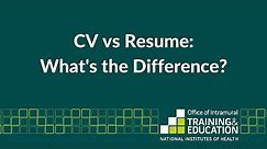 CV vs. Resume: What's the Difference?