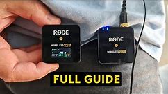 RØDE Wireless GO 2 Dual & Single - COMPLETE Tutorial - EVERY Setting Explained