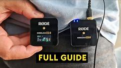RØDE Wireless GO 2 Dual & Single - COMPLETE Tutorial - EVERY Setting Explained