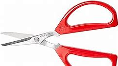 Joyce Chen Original Unlimited Kitchen Scissors All Purpose Dishwasher Safe Kitchen Shears With Comfortable Handles, Red