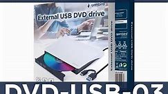 DVD-USB-03 - External USB DVD-drive for Windows and MacOS