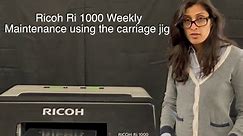 RICOH Ri 1000 | Weekly Maintenance: Head Cleaning Jig