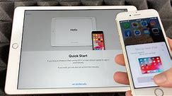 How to SetUp iPad 7th gen using Quick Start | Set Up Guide