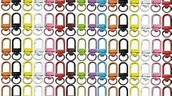 100PCS Lanyard Swivel Snap Hooks Heavy Duty Metal Lobster Claw Clasps for Backpack Charms, Zipper Pulls, Beads Projects, Colorful Little Clip