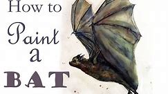 How To Paint A Bat | Art Journal
