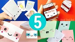 5 Easy Mini Notebook DIY Crafts - How to make easy notebooks 5 Ways