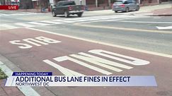 New Fines Take Effect for Violating Bus Lanes in DC