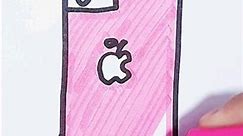 HOW TO DRAW APPLE IPHONE #drawingdrawing #shorts #art