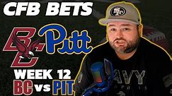 Boston College vs Pittsburgh College Football Thursday Picks Week 12 Predictions | Kyle Kirms 11/16