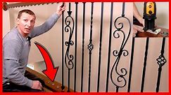How To Install Iron Balusters ~How to install Metal Spindles.