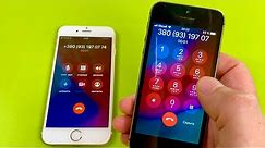iPhone 5s vs iPhone 6s. Outgoing & Incoming call