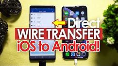 How to Directly Wire Transfer Data - iPhone to Android? [Fast & Easy] 🔥🔥