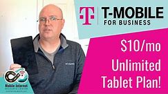 T-Mobile Business Tablet Promo Plan - $10/month for Unlimited Data