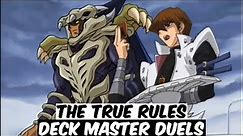 The True Rules Of Yu-Gi-Oh! Deck Master Duels
