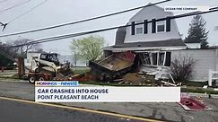 Dashcam video shows truck crash into Point Pleasant Beach house