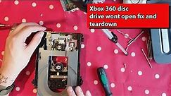 Xbox 360 disc drive wont open fix/repair