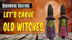 Wood Carving Old Witches- Easy Beginner Wood Carving Project