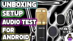 Zingyou BM-800 Microphone Kit: Unboxing, Review, Setup, & Audio Test! (Android)